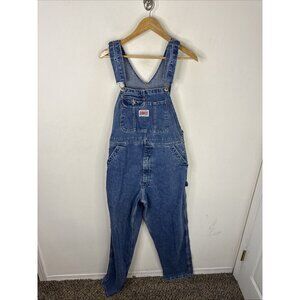 Vintage Ikeda Denim Overalls L Made in Canada 90s Blue Jean Hip Hop